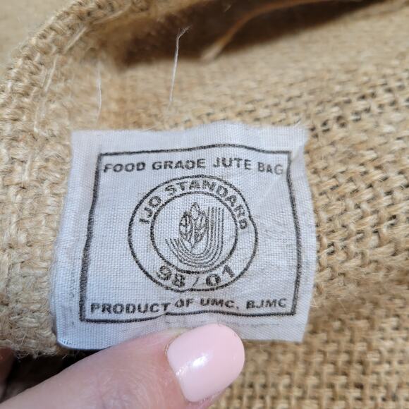 Oxcart Coffee Burlap Sack Las Lajas 40"x29" Costa Rica Green Coffee Bag - Picture 10 of 11